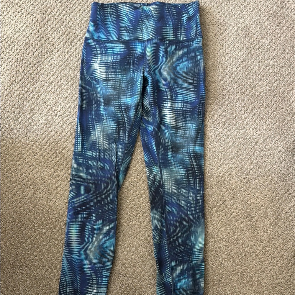 Lululemon Align Blue Patterned Leggings